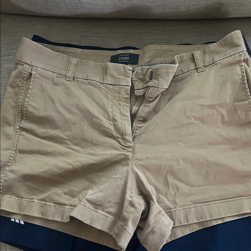 J. Crew Women's Chino Tan Shorts